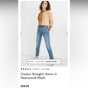 Madewell Classic Straight Jean